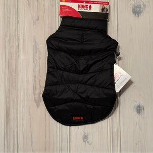 NEW! KONG Outerwear Dog/Pet Puffy/Parachute Material Coat (black) size Small